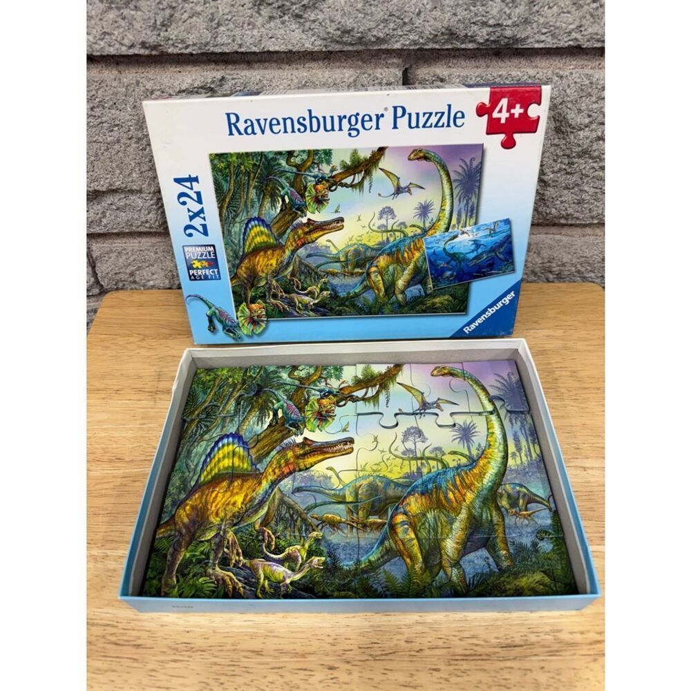 Ravensburger Colorful Dinosaur Puzzle in Green and Blue